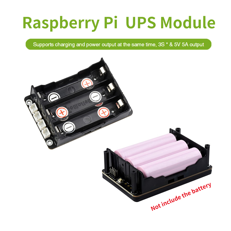 Raspberry Pi Uninterrupted Power Supply Ups 18650 - Raspberry Pi 5 UPS HATは、18650リチウム電池をサポートし、I2Cバスを介してPi 4